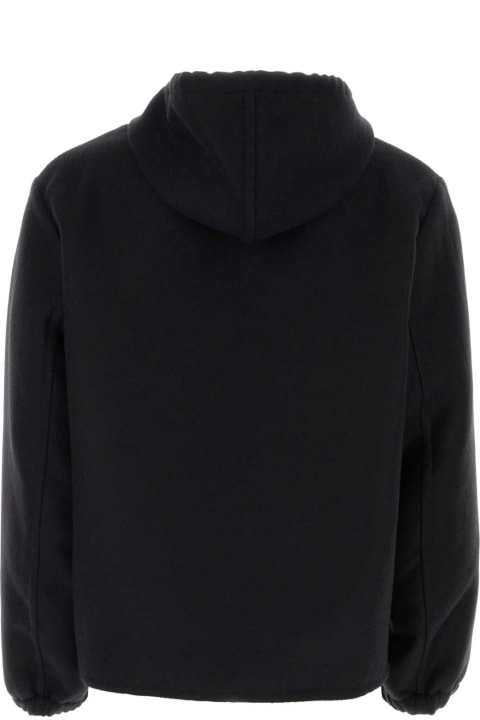 メンズ Givenchyのフリース＆ラウンジウェア Givenchy Black Wool Blend Sweatshirt