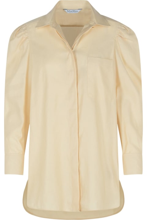 Homeware Max Mara 'faraday' Cream Cotton Shirt