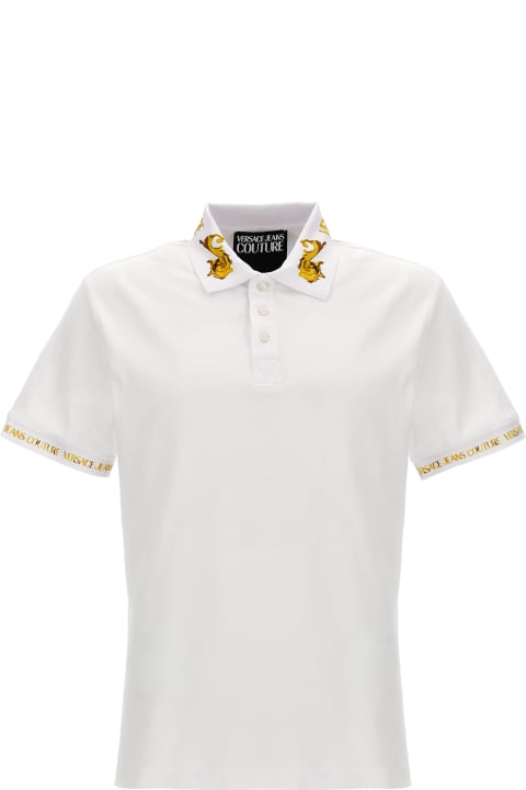 Versace Jeans Couture for Men Versace Jeans Couture Logo Print Polo Shirt