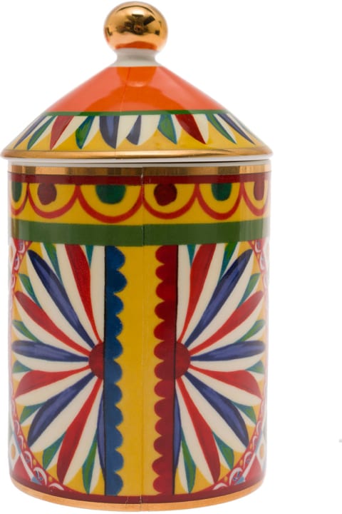 Homeware Dolce & Gabbana Wild Jasmine Scented Candle With Lid And Carretto Print