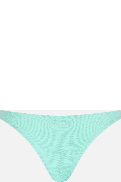 MC2 Saint Barth Clothing for Women MC2 Saint Barth Woman Sage Green Crinkle Cheeky Swim Briefs Naomi