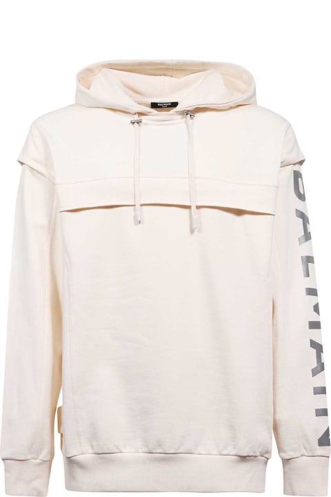 メンズ Balmainのフリース＆ラウンジウェア Balmain Hooded Sweatshirt