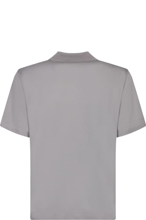 メンズ トップス Lanvin Regular Fit Taupe Polo Shirt