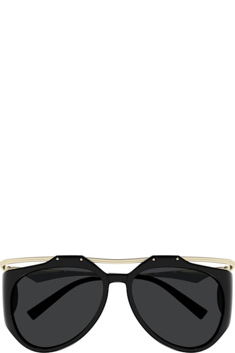 Eyewear for Women Saint Laurent Eyewear Saint Laurent Sl M137/f Amelia Linea Monogram 001 Black Gold Black Sunglasses