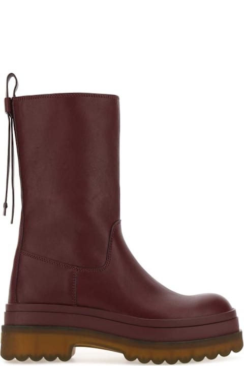 RED Valentino Grape Leather Boots