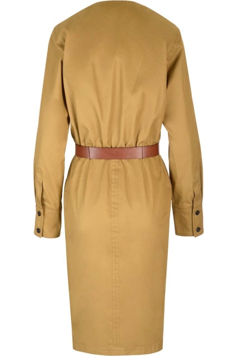 Saint Laurent Belts for Women Saint Laurent Wrap Midi Dress