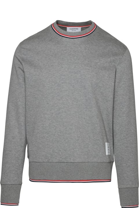 Thom Browne for Men Thom Browne Gray Cotton Sweatshirt