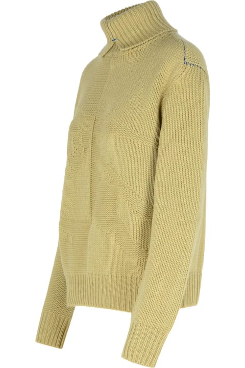Homeware Burberry Green Cashmere Turtleneck Sweater