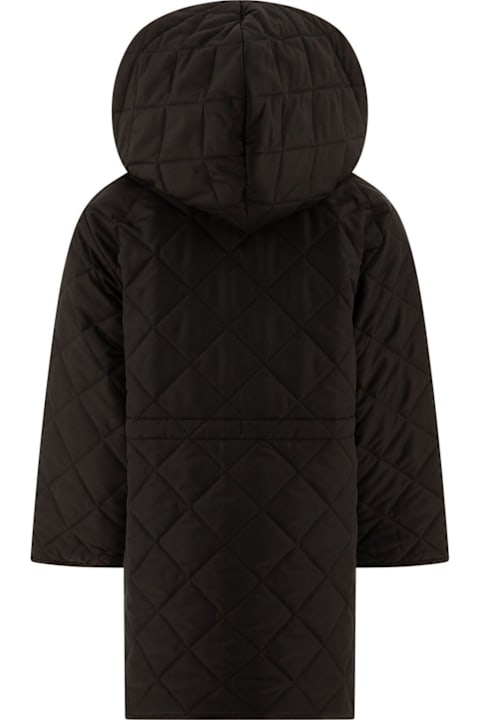Homeware Burberry Corduroy-collar Quilted Hooded Jacket