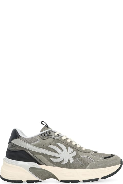 Palm Angels Sneakers for Men Palm Angels Leather And Fabric Low-top Sneakers