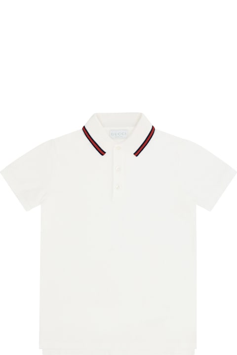 Topwear for Boys Gucci Cotton Polo Shirt For Boy