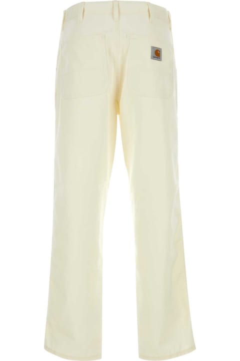 Carhartt Pants & Shorts for Women Carhartt Ivory Polyester Blend Simple Pant