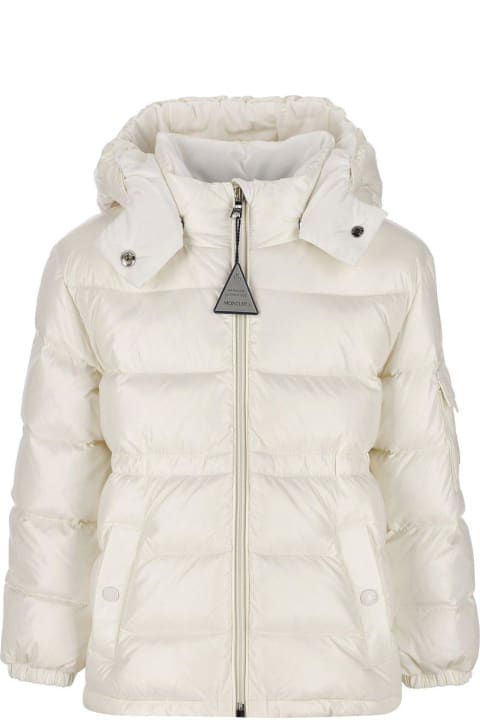 Topwear for Baby Girls Moncler Ebre Zip-up Hooded Jacket