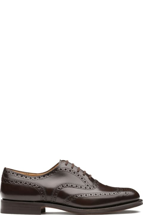 Church's Shoes for Men Church's Oxford Brogue Burwood In Brushed Calfskin