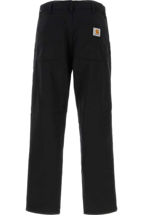 Carhartt for Men Carhartt Black Polyester Blend Simple Pant