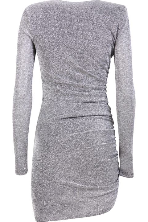 Amen Clothing for Women Amen Silver Asymmetric Mini Dress