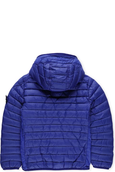 Quilted Down Jacket With Logo