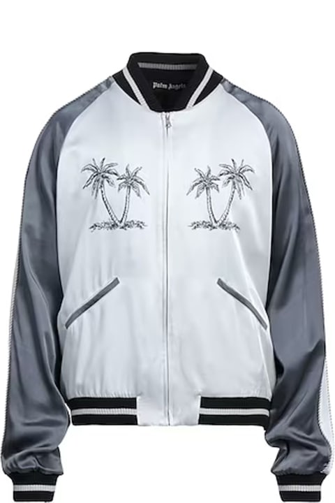 Palm Angels Coats & Jackets for Men Palm Angels Palms Souvenir Bomber Jacket