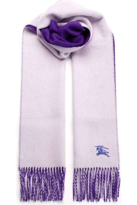 Burberry Scarves & Wraps for Women Burberry Purple Cashmere Scarf