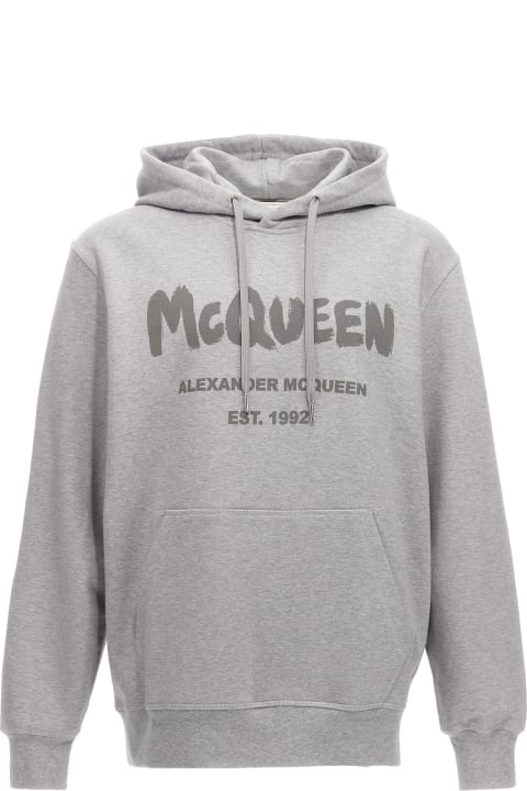 Alexander McQueen for Men Alexander McQueen Mcqueen Graffiti Hoodie