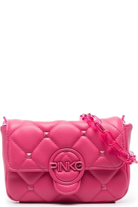 Shoulder Bag With Logo Plaque