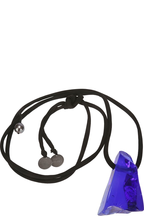 Necklaces for Women Maria Calderara Collana Blu + Perla Tahiti