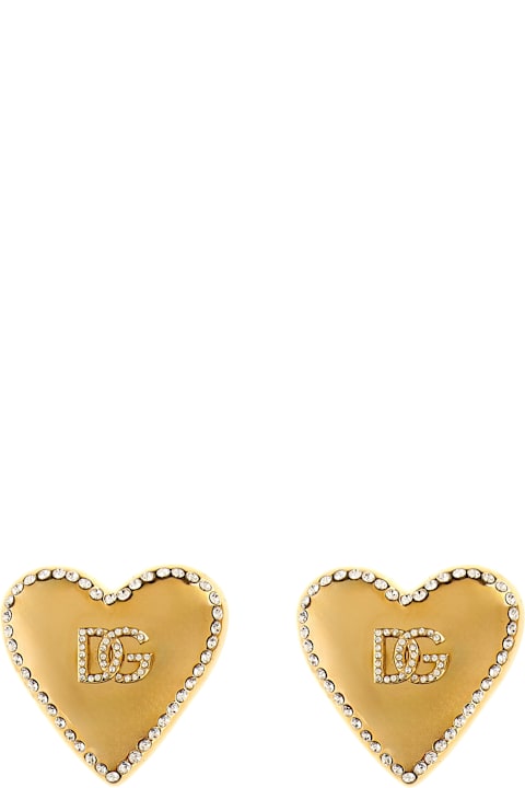 Dolce & Gabbana Jewelry for Women Dolce & Gabbana Logo Heart Earrings