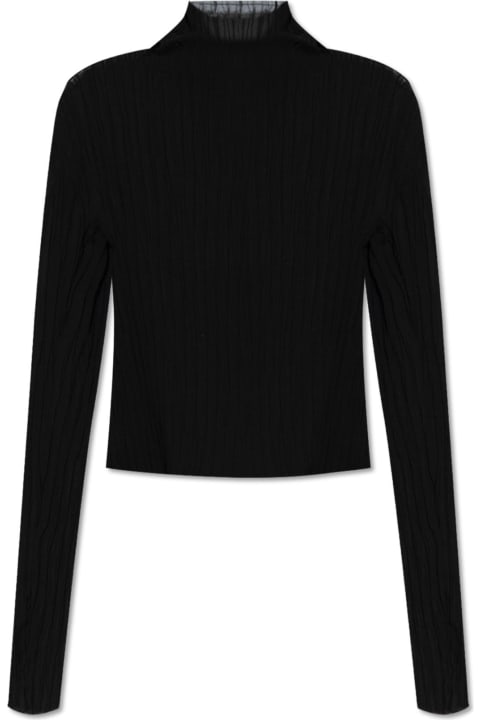 Sweaters for Women MM6 Maison Margiela Pleated Turtleneck Top