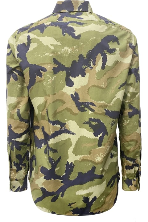 Valentino Shirts for Women Valentino Camouflage Army Shirt