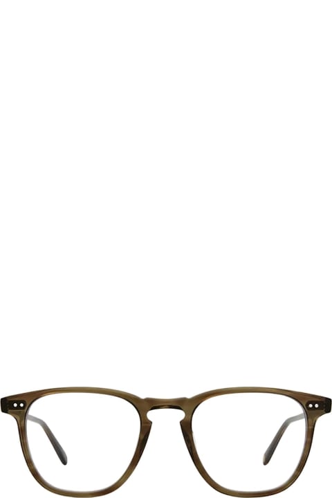 Accessories for Men Garrett Leight Brooks Olive Tortoise Glasses