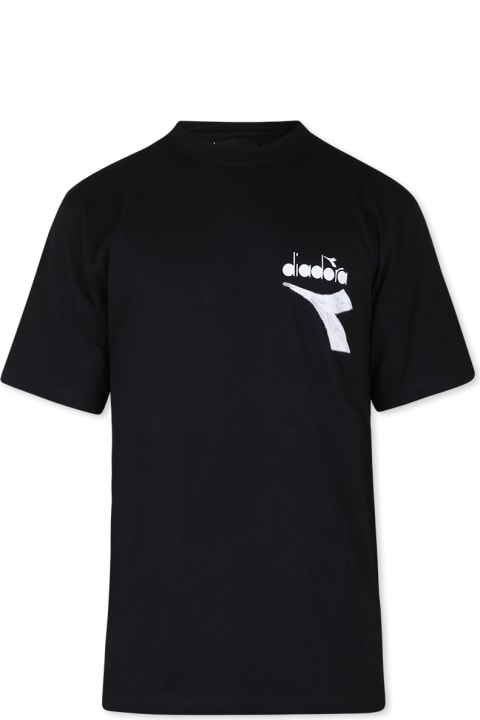 Homeware Diadora White T-shirt For Girl With Logo