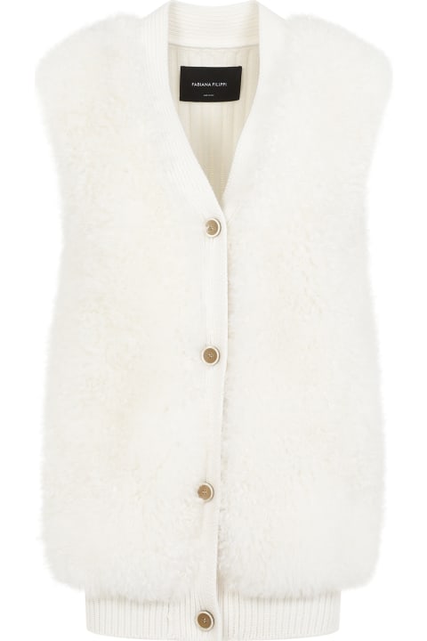 Fabiana Filippi Coats & Jackets for Women Fabiana Filippi Shearling Gilet