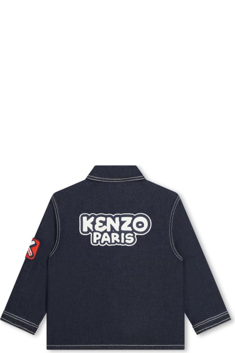 Kenzo Kids Kenzo Kids Giacca Denim Con Applicazione