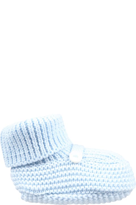Little Bear Accessories & Gifts for Baby Boys Little Bear Sky Blue Bootees For Baby Boy