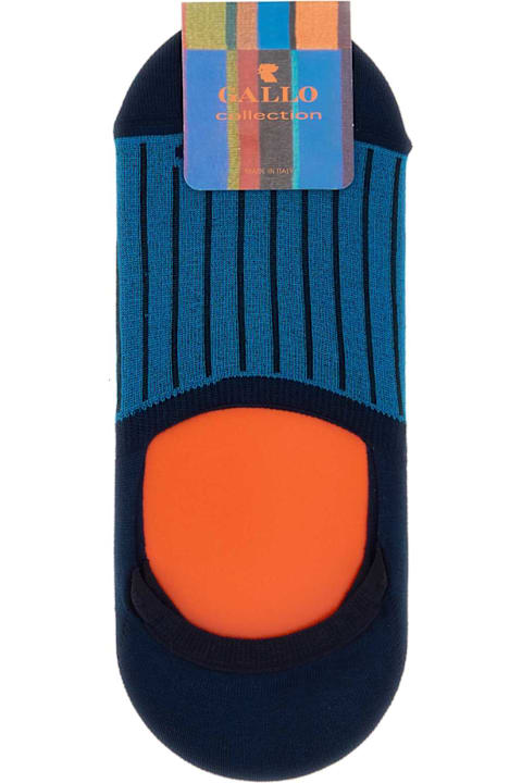 Gallo for Women Gallo Two-tone Stretch Cotton Blend Invisible Socks