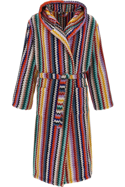Textiles & Linens Missoni 'riverbero' Hooded Bathrobe