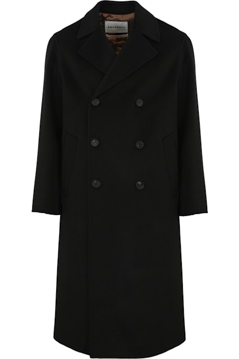 Amaranto Coats & Jackets for Men Amaranto Double-breasted Coat In Wool And Cashmere