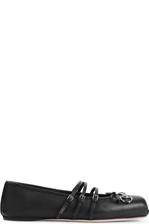 أدوات منزلية Gucci Horsebit Leather Ballerinas