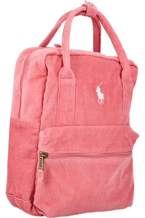 ガールズ Polo Ralph Laurenのアクセサリー＆ギフト Polo Ralph Lauren Big Pony Corduroy Backpack