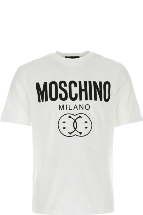 Moschino Topwear for Men Moschino White Cotton Moschino X Smileyâ® T-shirt