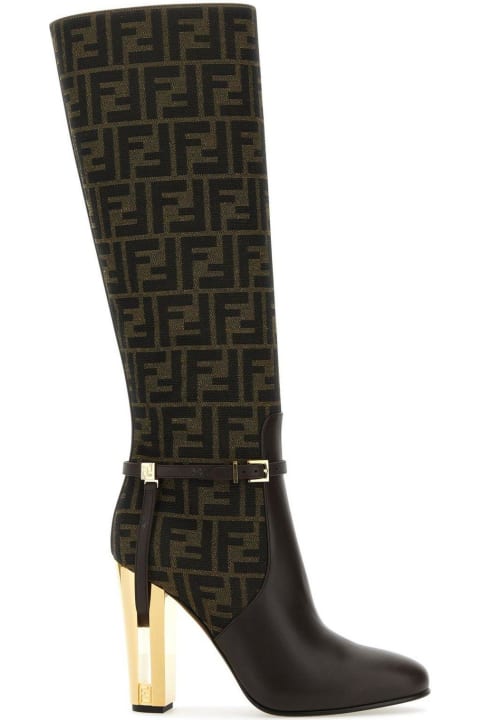 Fendi Boots for Women Fendi Delfina High Heeled Boots