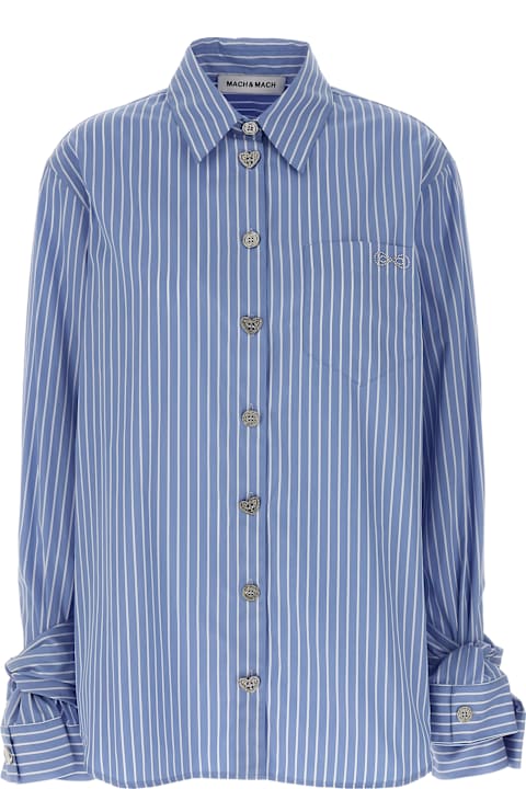Mach & Mach Topwear for Women Mach & Mach Jewel Striped Shirt