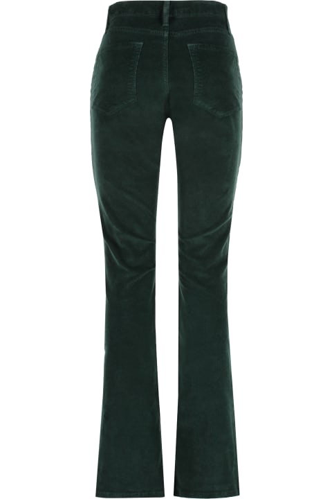 Buttoned Fitted Trousers