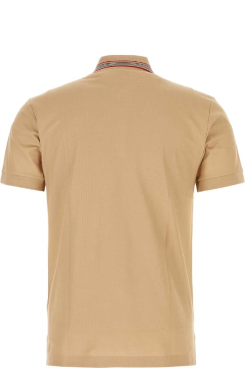 Fashion for Men Burberry Camel Piquet Polo Shirt