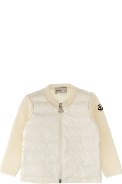 Sale for Baby Boys Moncler Bimaterial Cardigan
