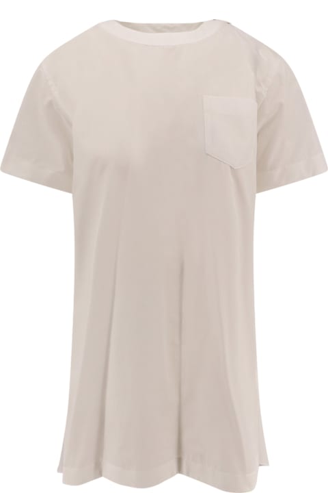 Sacai for Women Sacai Dress With Draped Cotton Inserts On The Back
