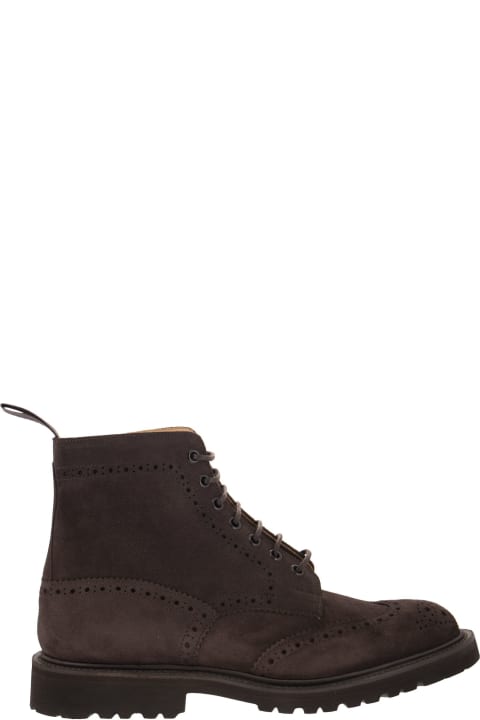 Tricker's Shoes for Men Tricker's Stow - Suede Laced Boot