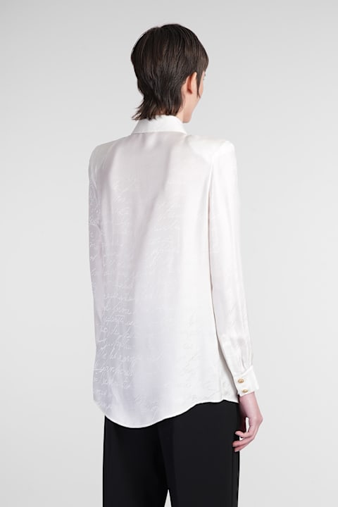 Balmain Topwear for Women Balmain Shirt In White Viscose