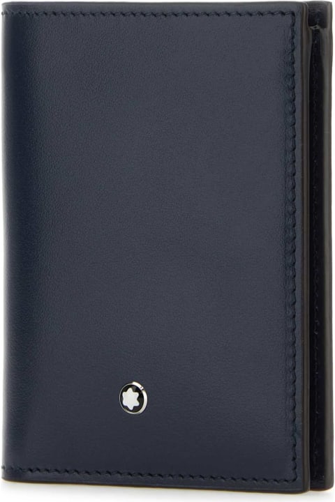 Montblanc Wallets for Women Montblanc Blue Leather Wallet