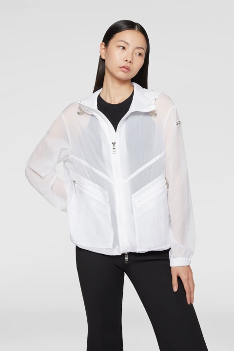 Add Coats & Jackets for Women Add White Windbreaker With Zip